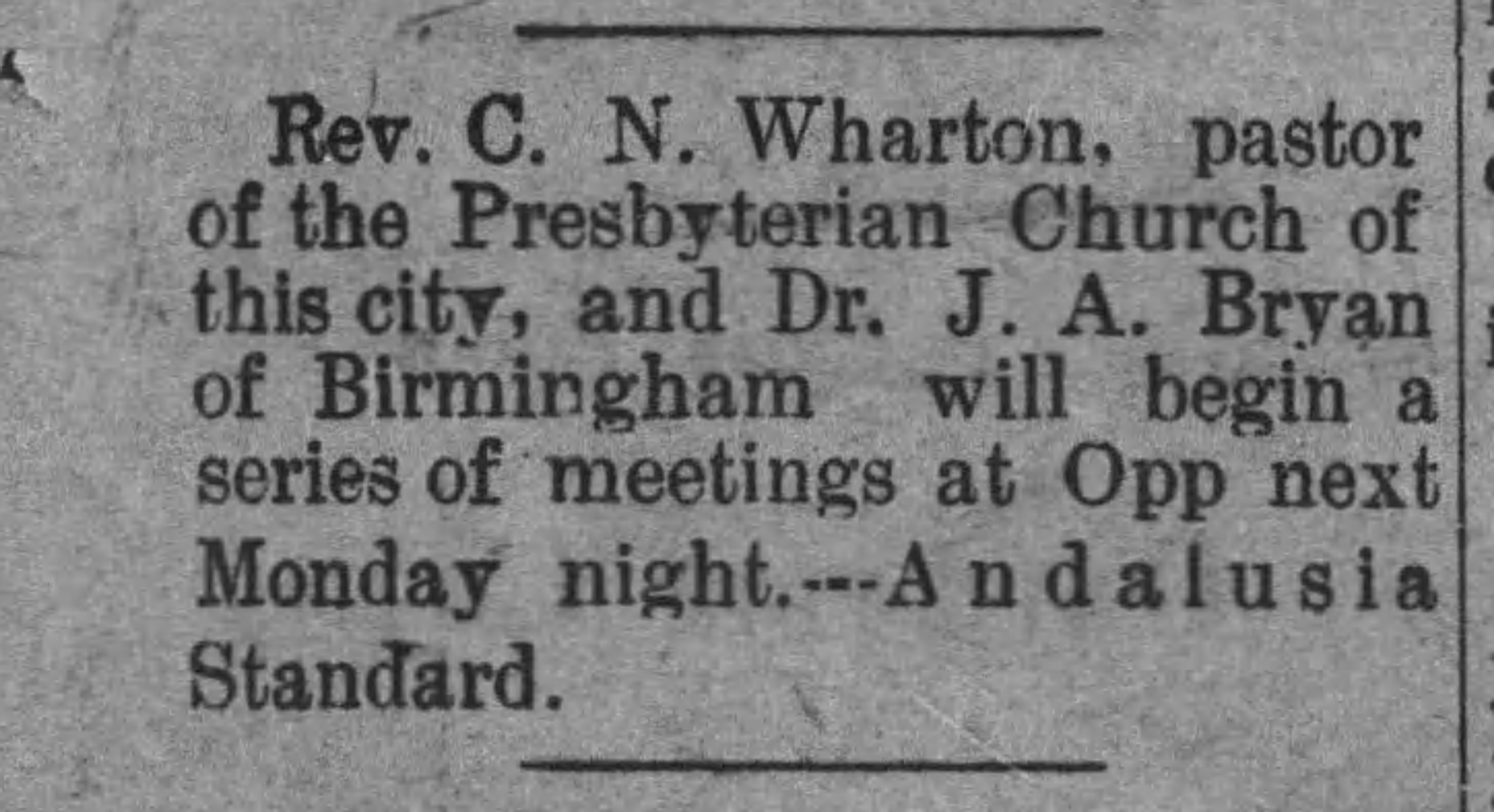 Presbyterian Meetings